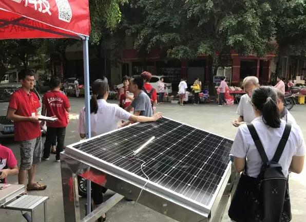 那里有光伏太陽(yáng)能發(fā)電